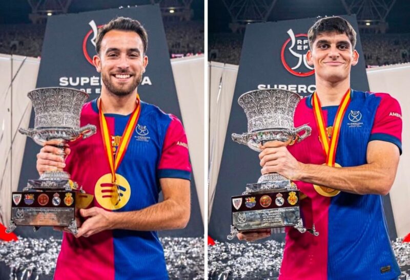 La Bustia Eric Garcia i Gerard Martin Supercopa