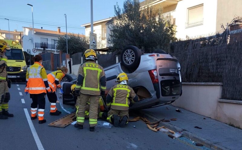 La Bustia accident Sant Andreu 15 gener 2