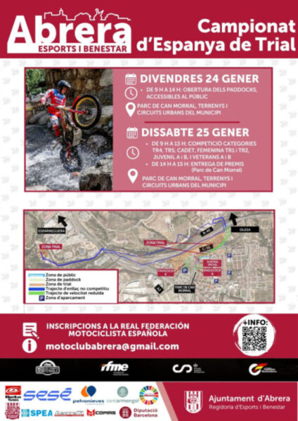 La Bustia cartell Campionat Espanya Trial Abrera 1