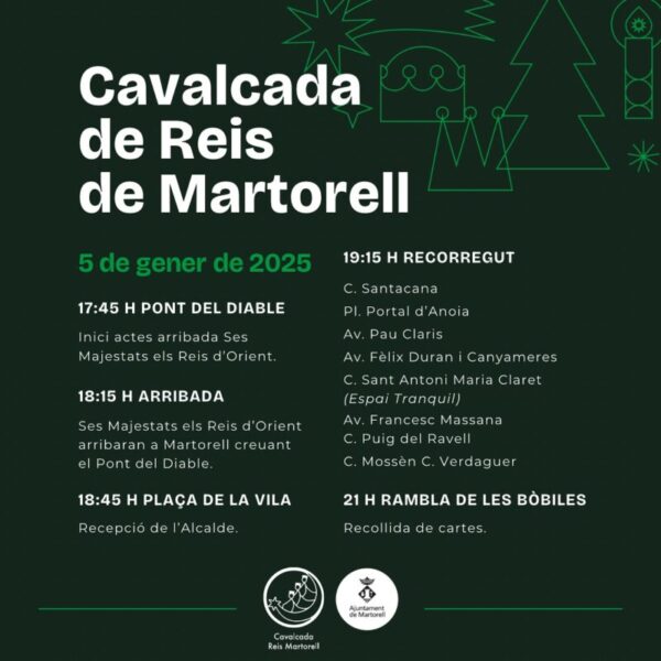 La Bustia cartell Cavalcada Reis Martorell