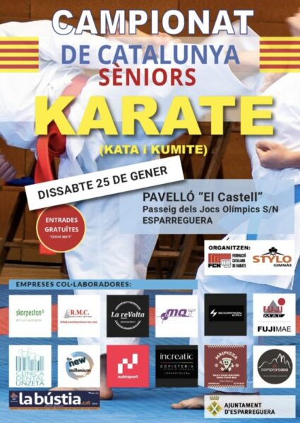 La Bustia cartell campionat Catalunya Karate 2025 Esparreguera