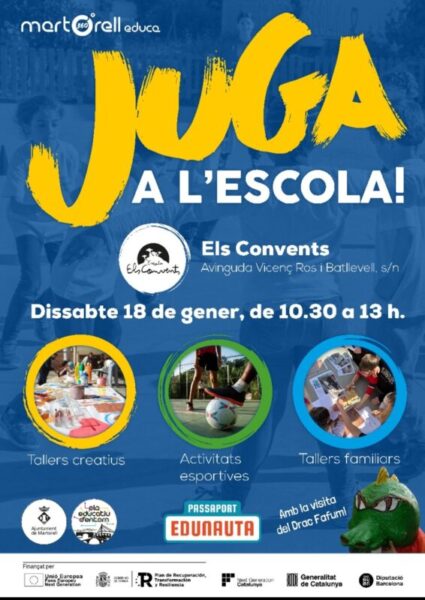 La Bustia cartell juga a escola