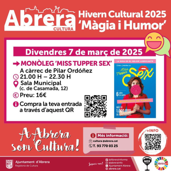 La Bustia cartell monoleg Miss Tupper Sex