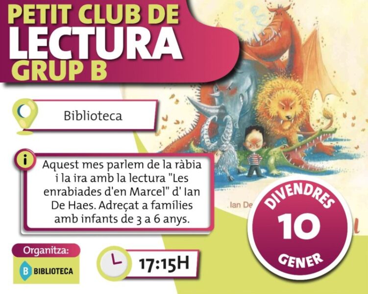 La Bustia cartell petit club lectura