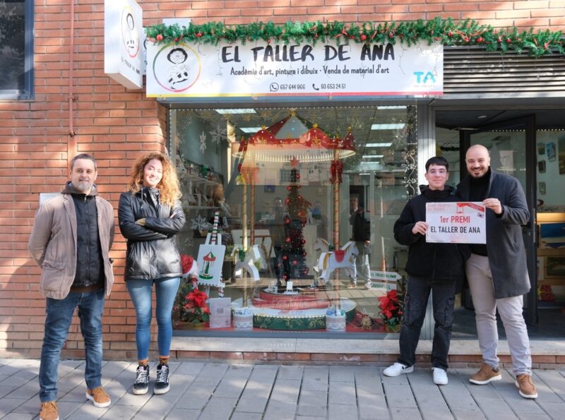 La Bustia guanyadors Concurs Aparadors Nadal Sant Andreu 1