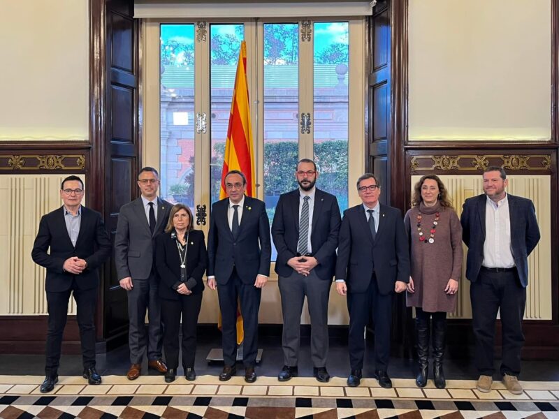 La Bustia trobada FMC Xavier Fonollosa amb president Parlament Catalunya 1