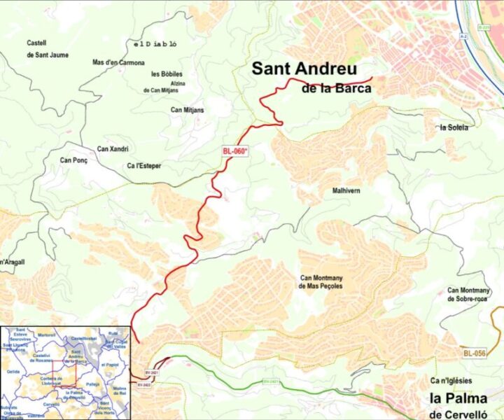 La Bustia carretera Sant Andreu i Corbera