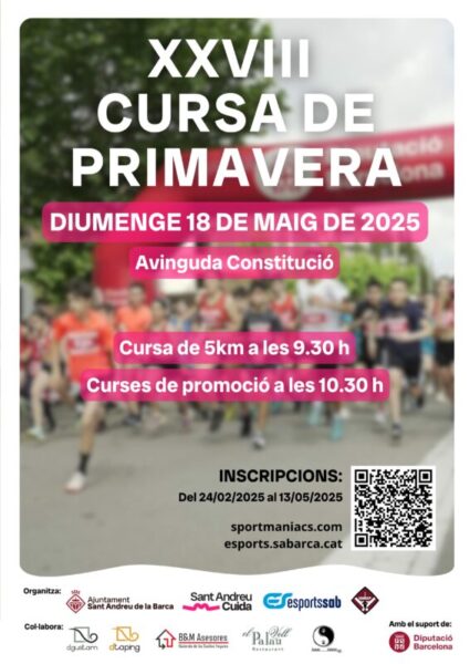 La Bustia cartell Cursa de la Primavera Sant Andreu