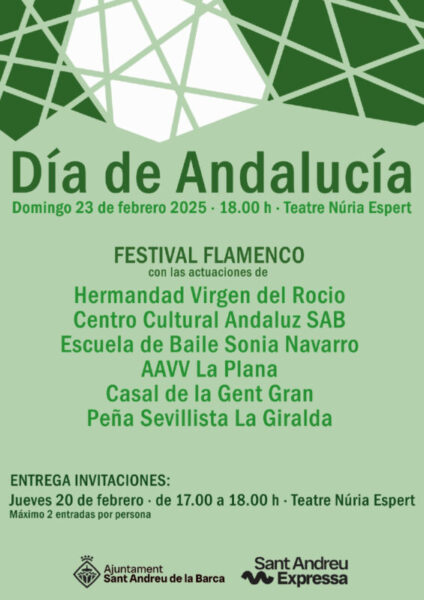 La Bustia cartell Dia de Andalucia Sant Andreu