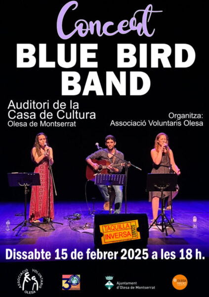 La Bustia cartell concert Blue Bird Band