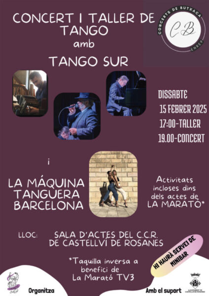 La Bustia cartell concert i taller de tango