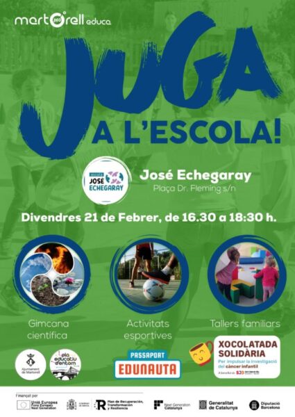 La Bustia cartell juga escola Martorell