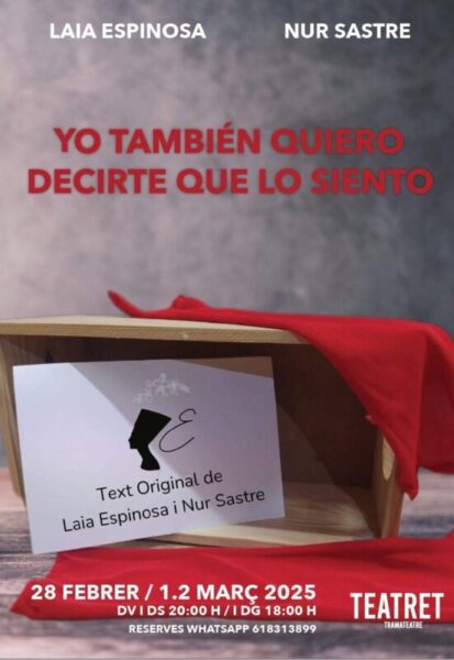 La Bustia cartell yo tambien quiero decirte que lo siento