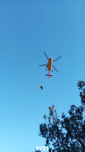 La Bustia rescat excursionista Collbato 5 febrer 1