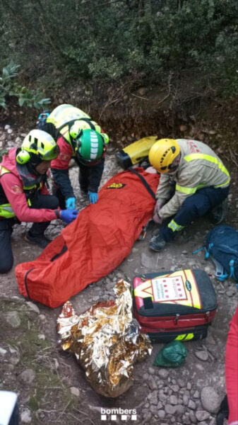La Bustia rescat excursionista Collbato 5 febrer 2