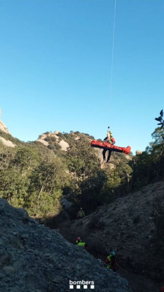 La Bustia rescat excursionista Collbato 5 febrer 3