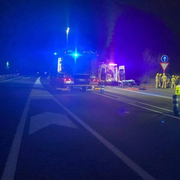 La Bustia accident C55 Olesa 20 mar 2025
