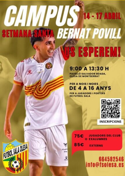 La Bustia cartell Campus Povill FS Olesa