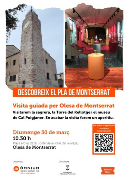 La Bustia cartell Descobreix el Pla de Montserrat