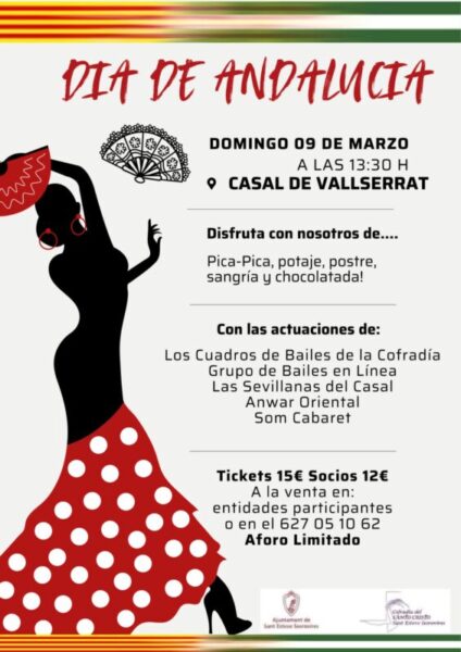 La Bustia cartell Dia de Andalucia Sant Esteve
