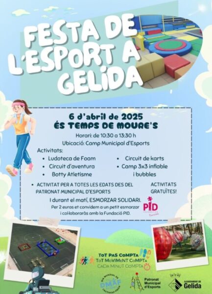 La Bustia cartell Festa Esport Gelida