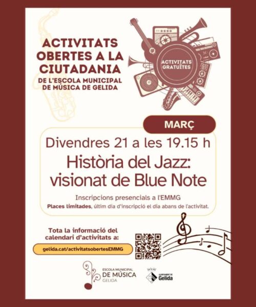 La Bustia cartell Historia del jazz Gelida