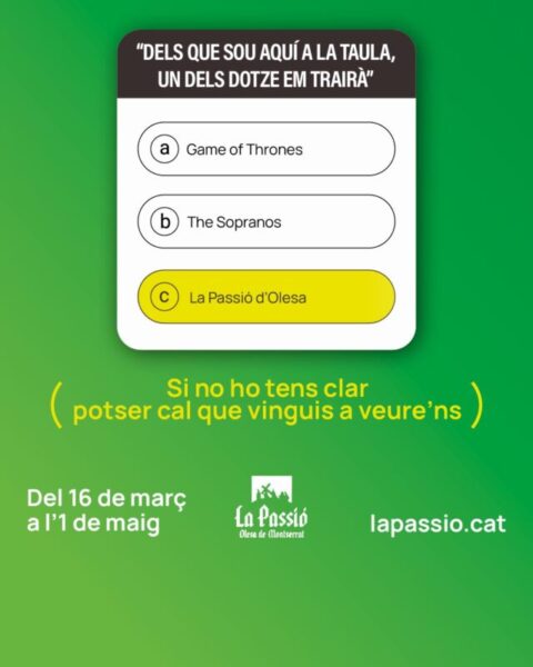 La Bustia cartell La Passio Olesa