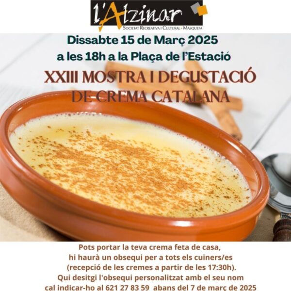 La Bustia cartell Mostra de Crema de Sant Josep