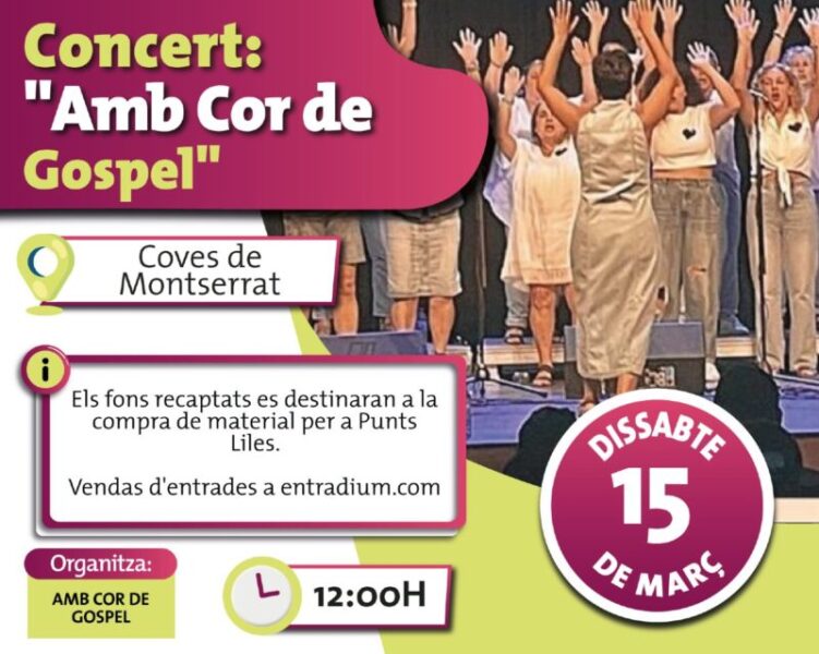 La Bustia cartell concert amb Cor de Gospel