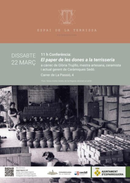 La Bustia cartell conferencia el paper de les dones a la terrisseria