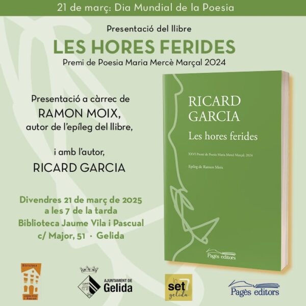 La Bustia cartell presentacio llibre Les hores ferides