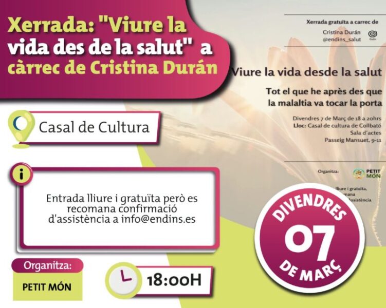 La Bustia cartell xerrada Cristina Duran