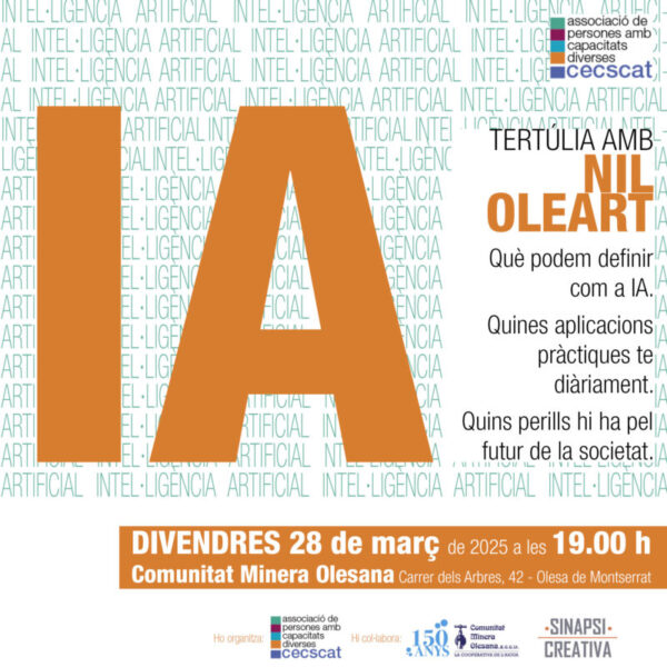 La Bustia cartell xerrada IA Olesa