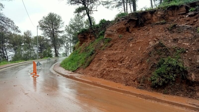 La Bustia esllavissada carrer Maria Sunyol Taio Castellvi 20 mar 2025