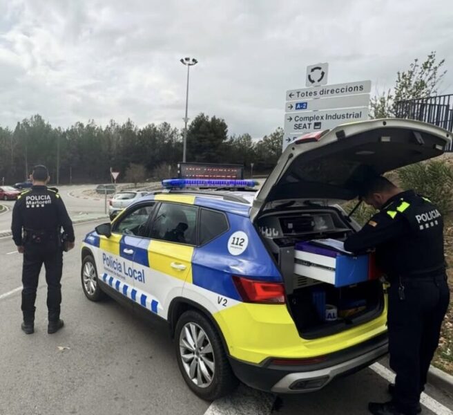 La Bustia vehicle immobilitzat Policia Local Martorell 1
