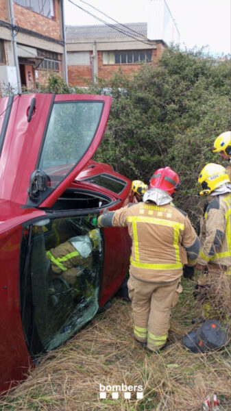 La Bustia accident C55 Abrera 10 abril 2