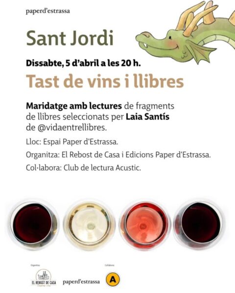 La Bustia cartell Sant Jordi Paper Estrassa Olesa 2025