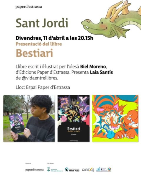 La Bustia cartell Sant Jordi Paper Estrassa Olesa 2025