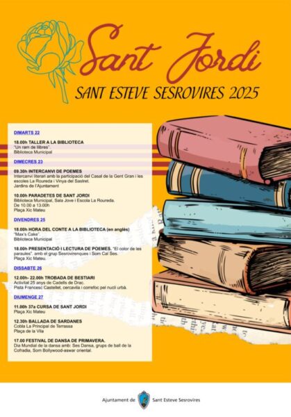 La Bustia cartell Sant Jordi a Sant Esteve