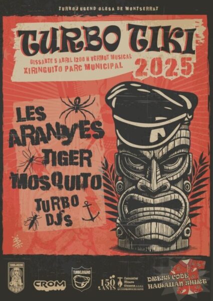 La Bustia cartell Turbo Tiki Olesa