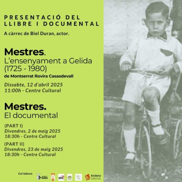 La Bustia cartell llibre i documental Mestres Gelida