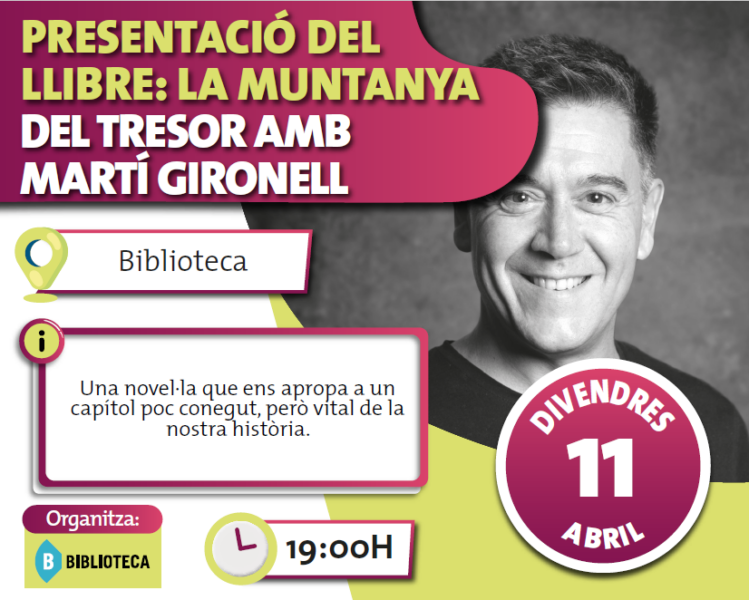 La Bustia cartell presentacio llibre Marti Gironell