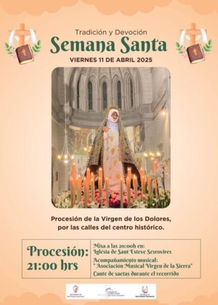 La Bustia cartell procesion viernes Sant Esteve