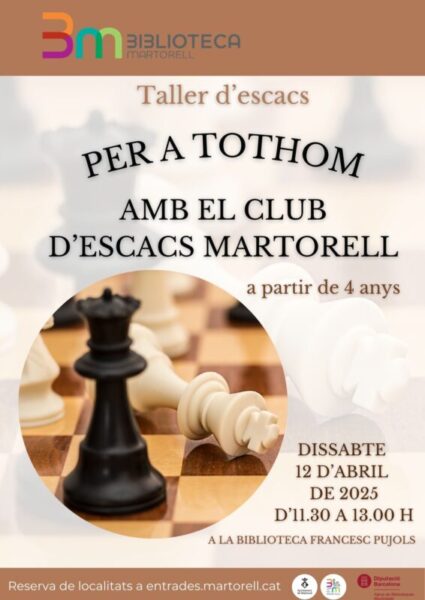 La Bustia cartell taller escacs Martorell