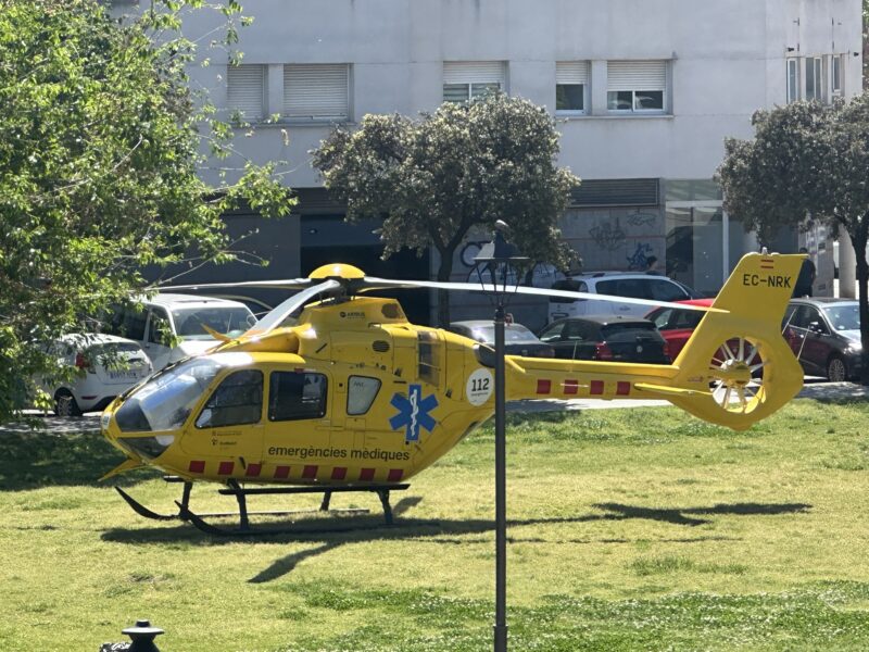 La Bustia helicopter SEM Parc Llac Olesa 2