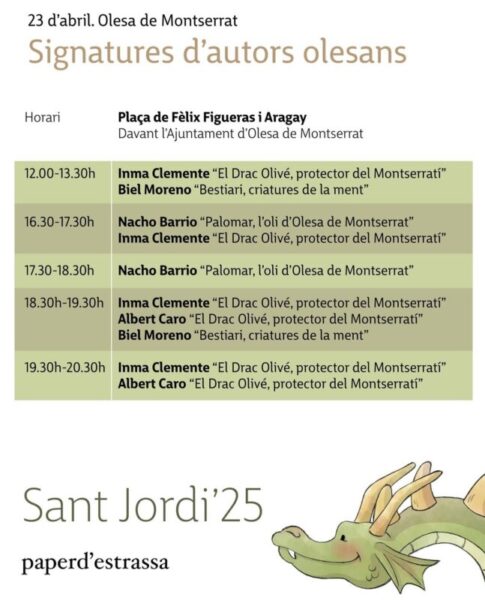 La Bustia signatura Sant Jordi llibres Paper Estrassa Olesa 2025