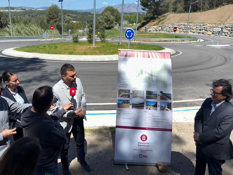 La Bustia visita obres rotonda Martorell Castellvi 3