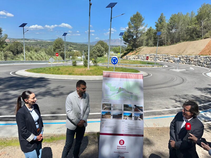 La Bustia visita obres rotonda Martorell Castellvi 4