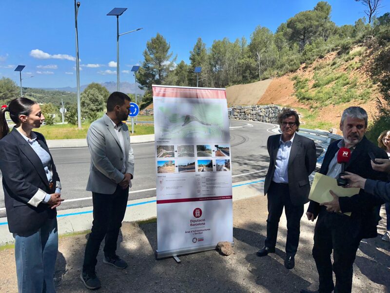 La Bustia visita obres rotonda Martorell Castellvi 6