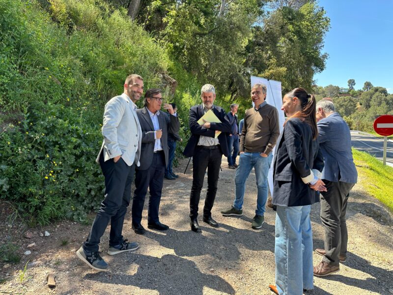 La Bustia visita obres rotonda Martorell Castellvi 7